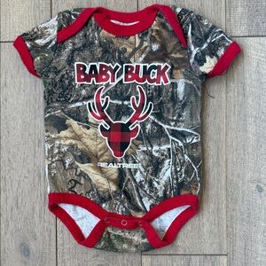 Realtree Camoflauge Baby Buck Onesie